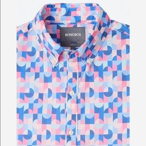 Geometric bonobos short sleeve button down